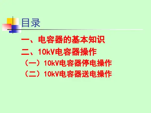 10KV电容器操作(ppt,课件)