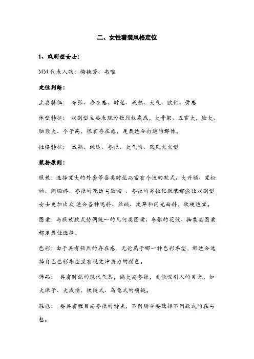 个人风格定位诊断