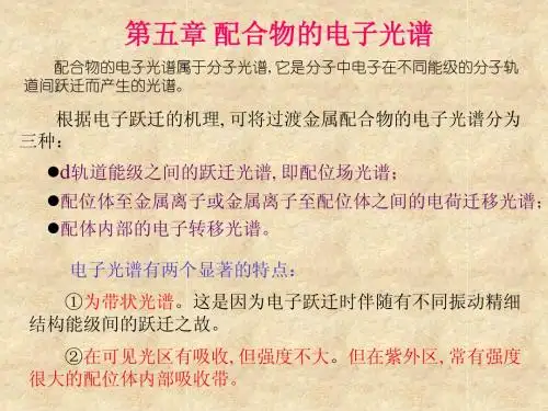 配位化学多媒体课件第五章