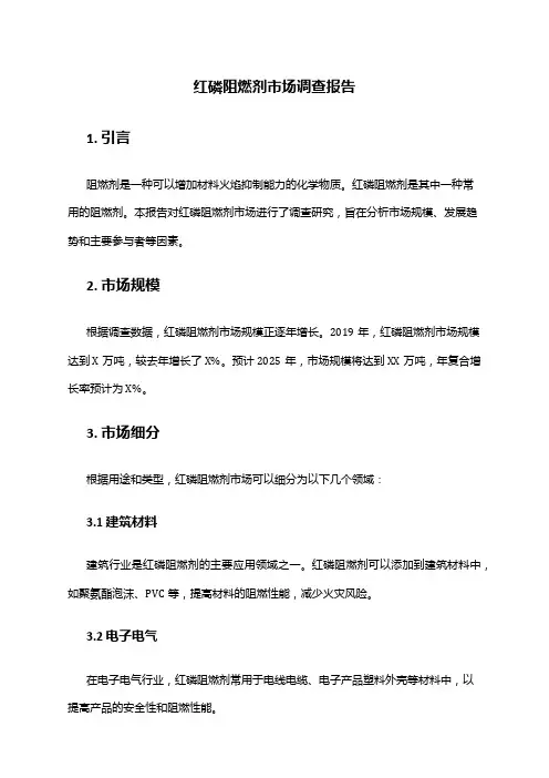 2024年红磷阻燃剂市场调查报告