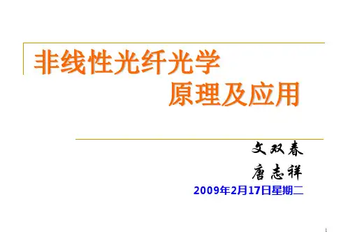 非线性光纤光学第一章 导论