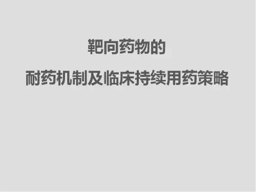 (医学课件)靶向药物的耐药机制及临床持续用药策略