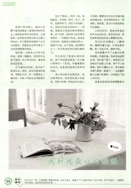 我和我最后的倔强