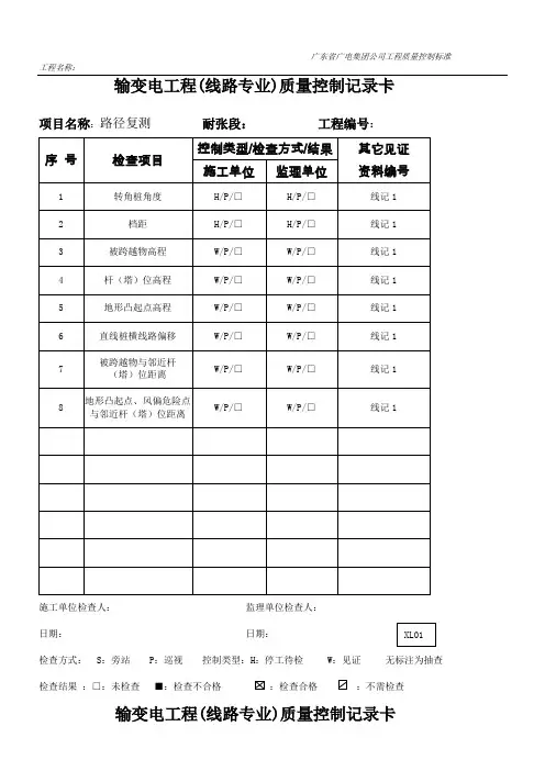 质量控制卡.(DOC)