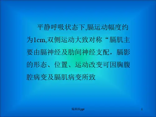 常见X线下膈影异常