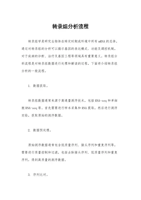转录组分析流程