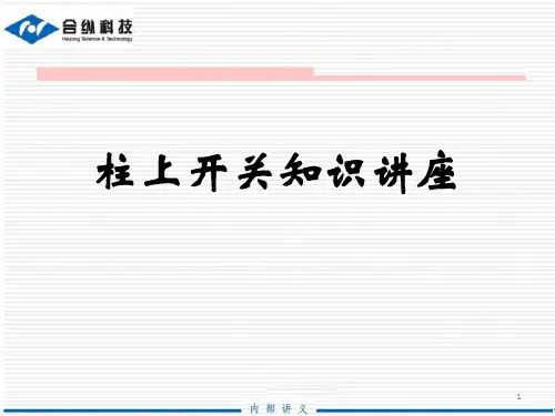 柱上开关培训ppt课件