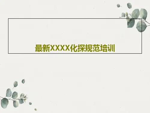 最新XXXX化探规范培训共61页文档
