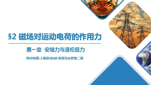 1.2磁场对运动电荷的作用力(课件)高二物理(人教版2019选择性必修第二册)