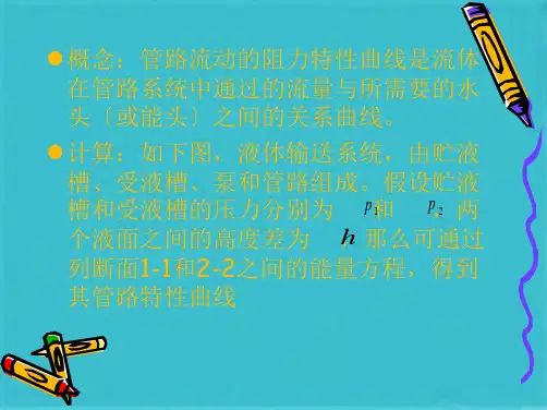 第18讲流体的管内流动与水力计算：管内流动的阻力特性曲线(共27张PPT)