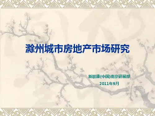 滁州城市房地产市场研究+终稿