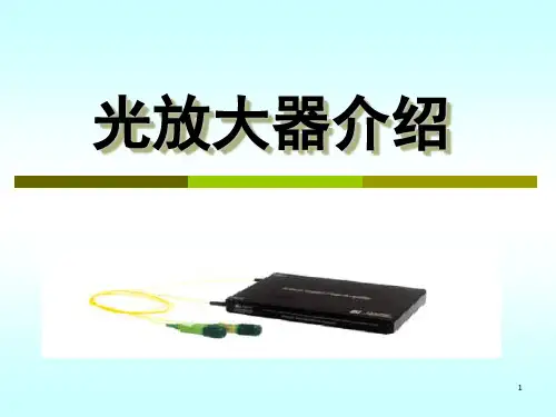 光放大器原理分类及特点