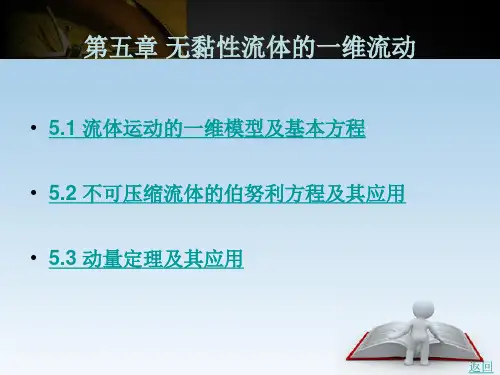 无黏性流体的一维流动
