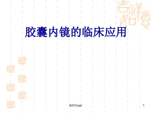 胶囊内镜临床应用与进展ppt课件