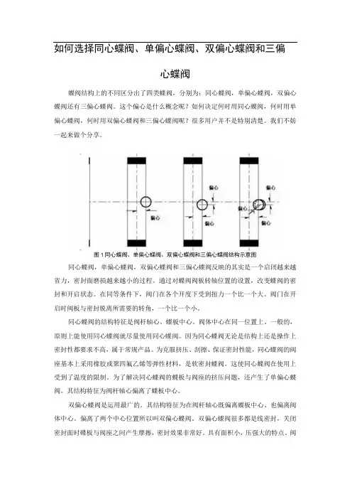 如何选择同心蝶阀单偏心蝶阀双偏心蝶阀和三偏心蝶阀