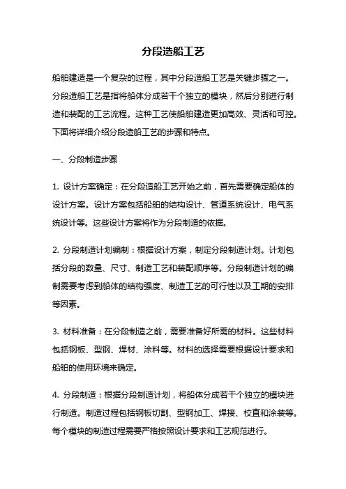 分段造船工艺