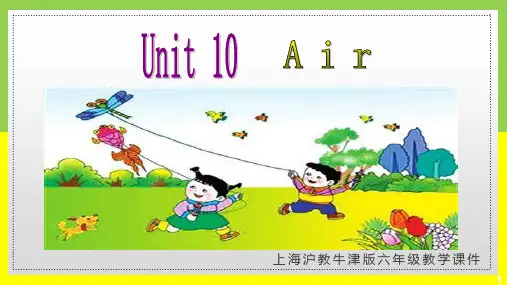 上海沪教牛津版英语六年级上册Unit 10 Air 课件