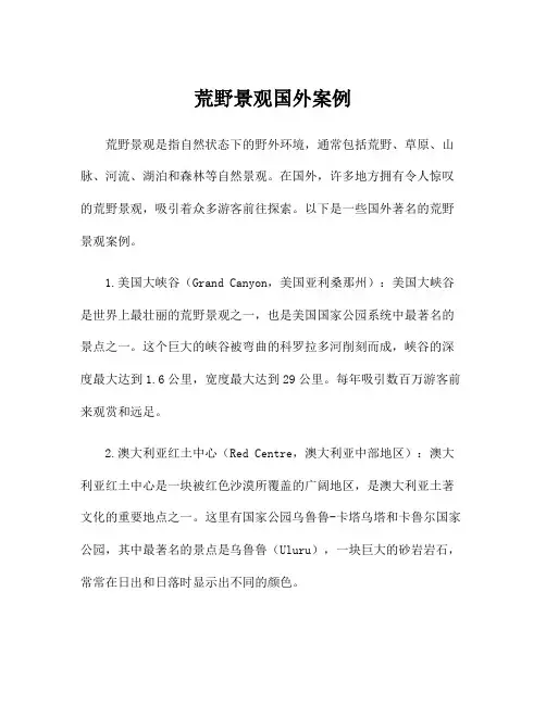 荒野景观国外案例