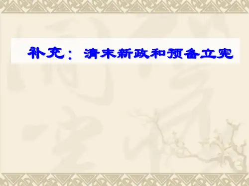 清末新政和预备立宪 (共11张PPT)