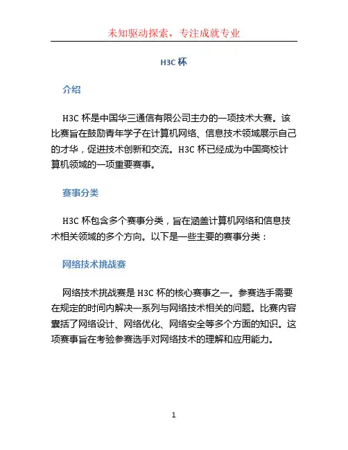 h3c杯文档