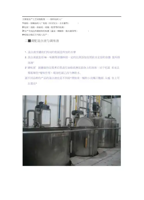 方便面生产工艺流程配图