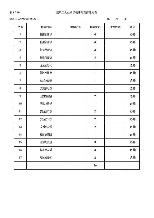农民工人业余活动记录