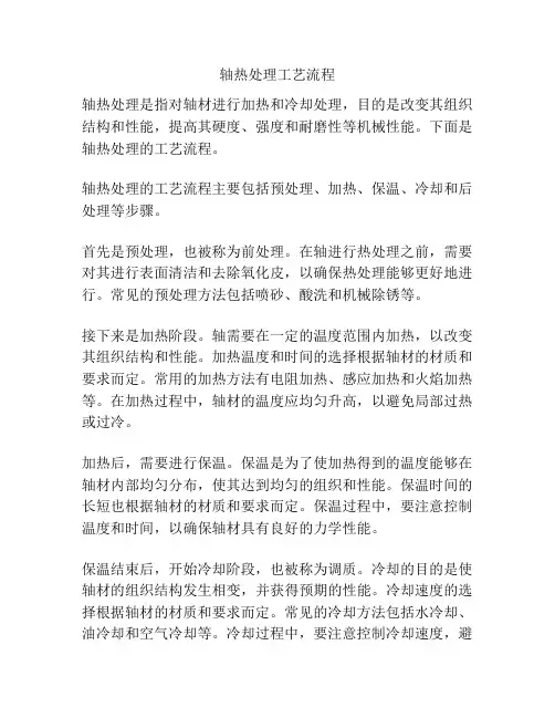 轴热处理工艺流程