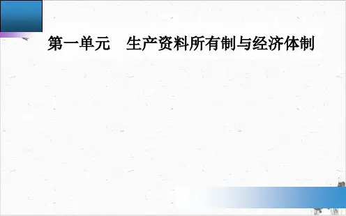 高中政治《经济与社会》PPT课件.高中政治统编1