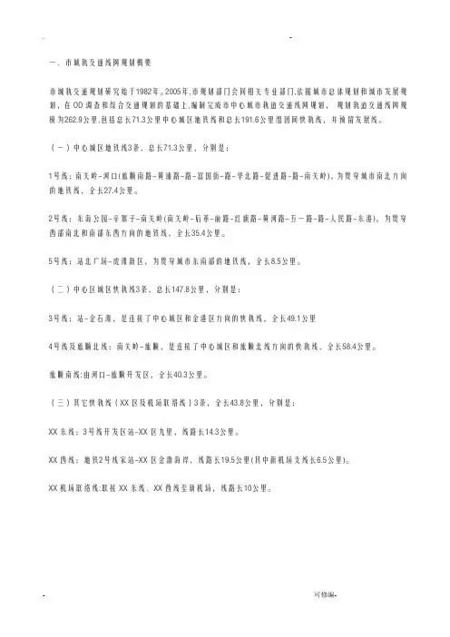 大连轨道交通规划附图