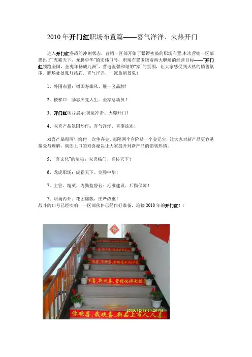 2010开门红职场布局篇