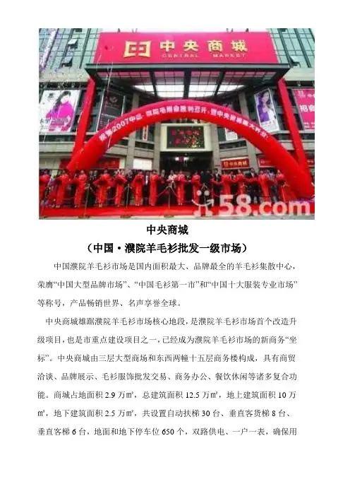 濮院中央商城资料