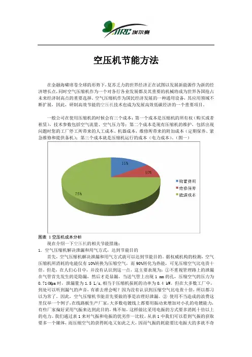 空压机节能方法