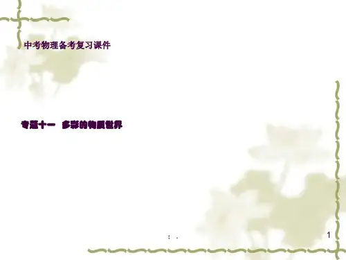 中考《质量和密度》复习优质课ppt课件