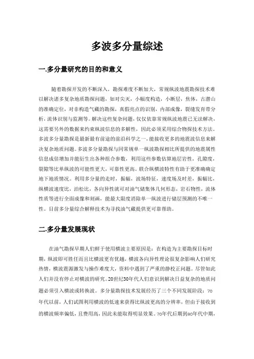 多波多分量综述
