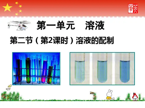 初中化学——溶液的配制(区公开课优质课件)