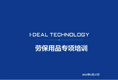 劳保用品专项培训PPT课件