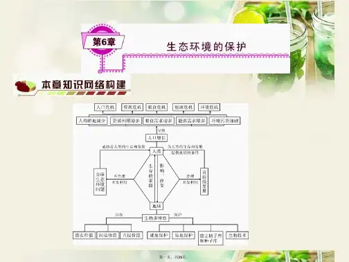 高考生物一轮复习(基础知识整理+重难点聚集)第6章 生态环境的保护课件 新人教版必修3