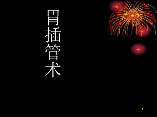 胃插管术PPT课件