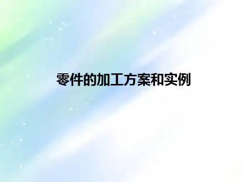 零件的加工方案和实例