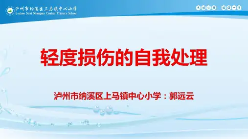 体育与健康人教版五年级-轻度损伤的自我处理课件
