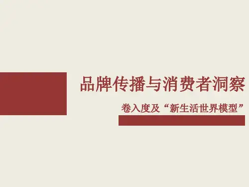 品牌传播与消费者洞察——卷入度及“新生活世界模型”