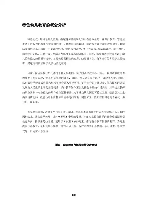 2024-2030年中国特色幼儿教育市场前瞻与投资战略规划分析报告