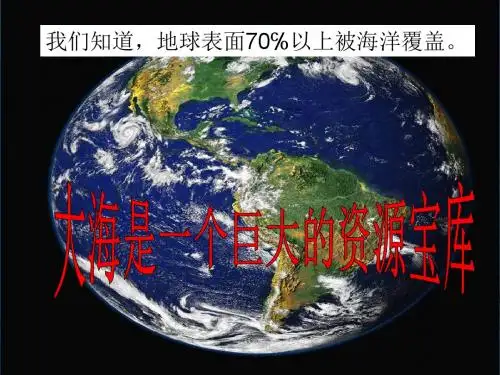 《海水中的元素》课件1