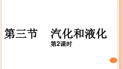 《汽化和液化》第二课时PPT