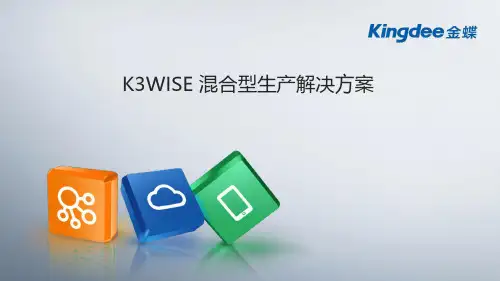 K3WISE+混合型生产解决方案(PPT)
