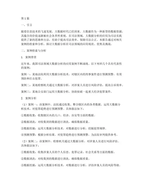 案例检索报告大数据分析(3篇)