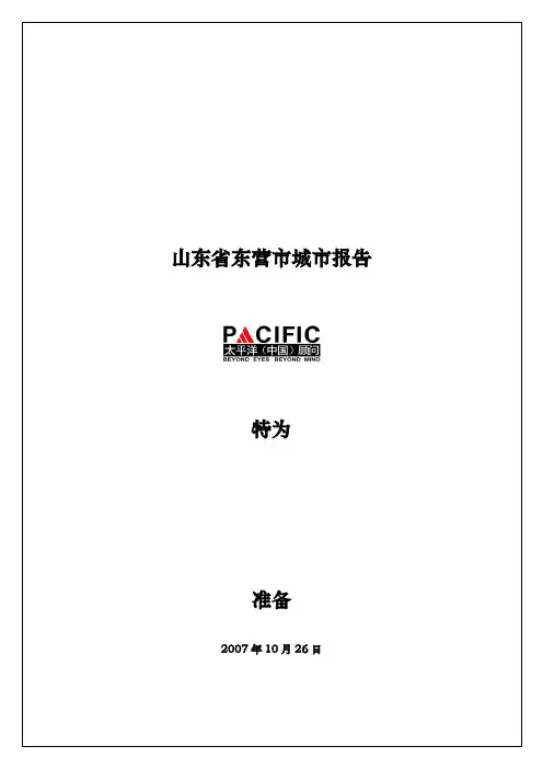山东省东营市房地产市场调查报告