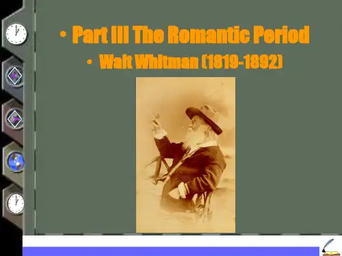 Walt Whitman惠特曼