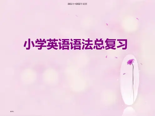 小学英语语法总复习(整理版)ppt课件【完整版】