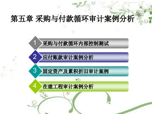 采购与付款循环审计案例分析